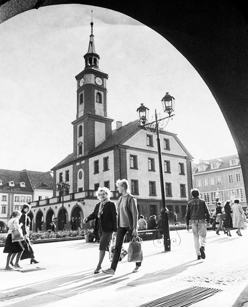 Rynek w Gliwicach, lata 80.
