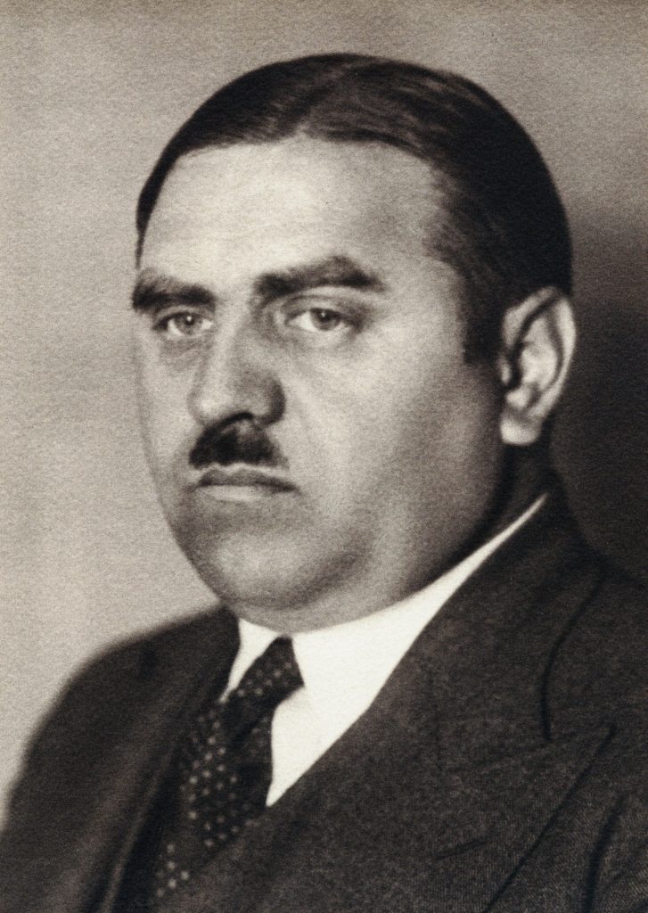 Wincenty Spaltenstein jako burmistrz Królewskiej Huty, ok. 1930 roku