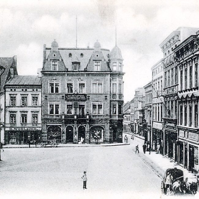 Kamienica Troplowitzów na Rynku w Gliwicach, ok. 1900 r.