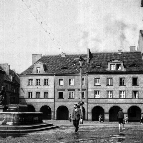 Rynek w Gliwicach, lata 60. XX w.